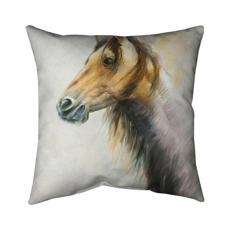 FONDO 20 x 20 in. Wild Horse-Double Sided Print Indoor Pillow FO2791487